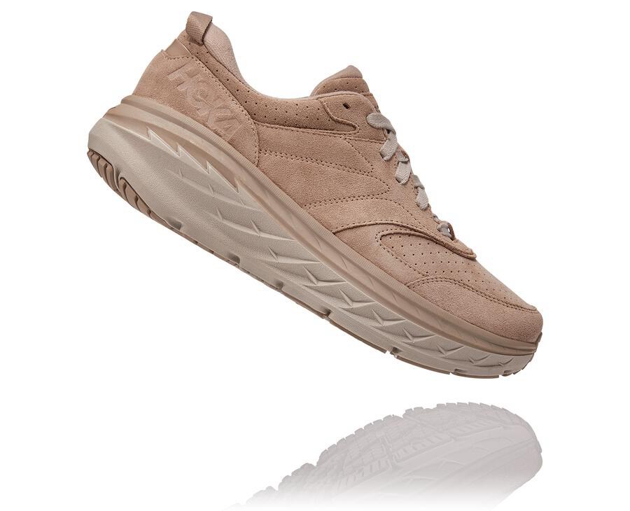 Zapatillas Asfalto Hoka One One Hombre - Bondi L Suede - Gris - UKD247506